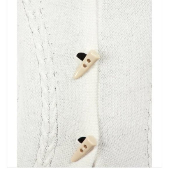 One Teaspoon Sorrento Knit Long Cardigan Sweater Duster Maxi Cream Cotton - Picture 15 of 16